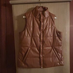 Brown Puffer Vest